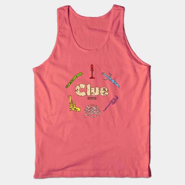 Vintage Style - Clue Movie T-Shirt Tank Top by KicKs77